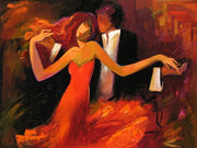Swept Away - as the couple dances by Irene Sheri