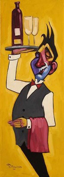 Vino for Two - waiter serving wine 