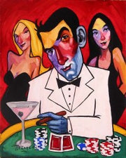 High Roller - playing blackjack at the casino