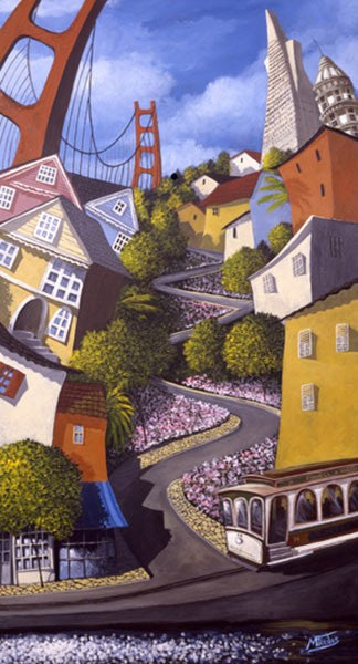 The Best of San Francisco - Miguel has captures the city by the bay famous  Golden Gate Bridge, Transamerica skyrise, and Lombard St. 