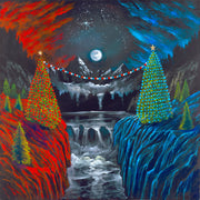 From the American Christmas Series: “Peace On Earth” is the powerful and allegorical painting that beautifully reflects the American political landscape of today.