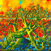 Tree branches in a figurative shape