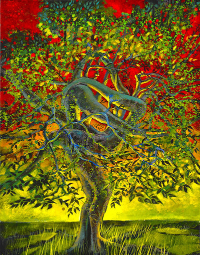 Figurative shaped brush embrace