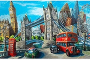 Miguel represents the whimsical art of London’s iconic 19th-century landmarks and more.