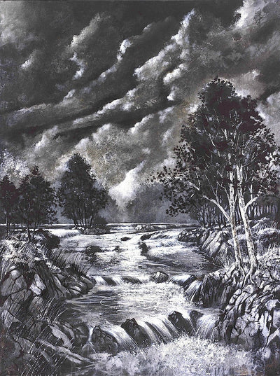 Gray tones landscape